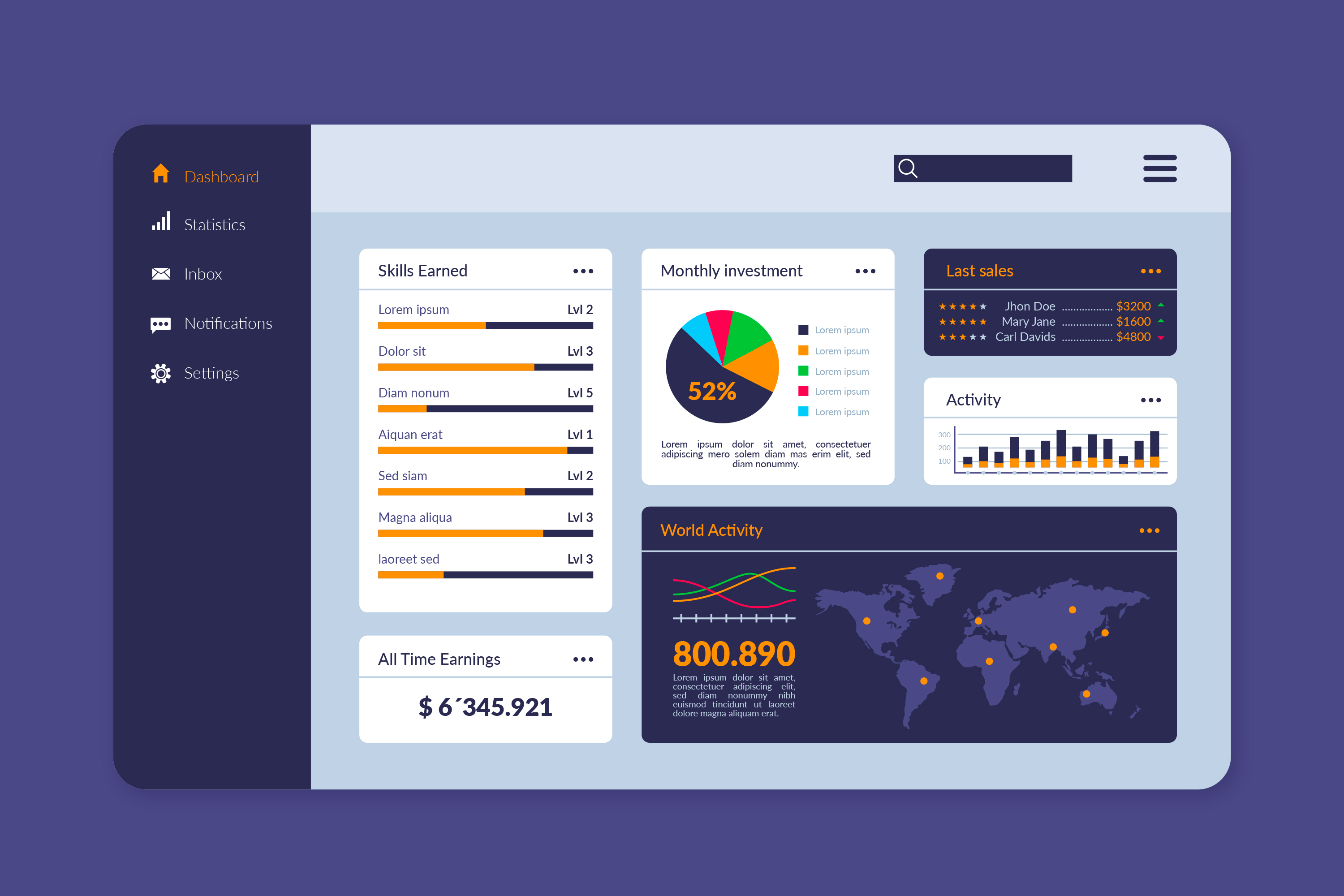 SaaS Dashboard